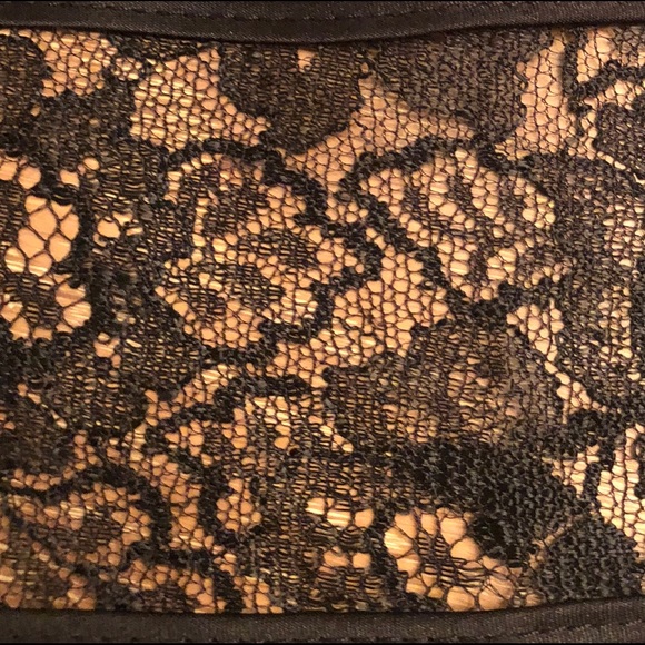 New Black Strapless Dress w/Lace Detailing - Picture 4 of 8